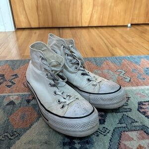 Platform White Converse